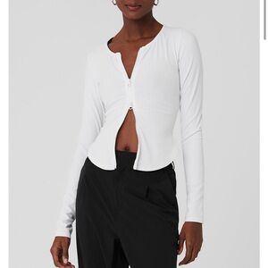 Alo Ribbed Stardust Long Sleeve